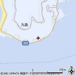 愛媛県宇和島市本九島1887周辺の地図