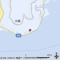 愛媛県宇和島市本九島1880周辺の地図