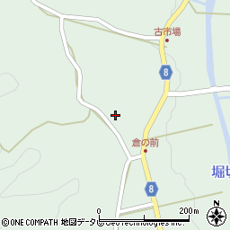 愛媛県北宇和郡松野町富岡345周辺の地図