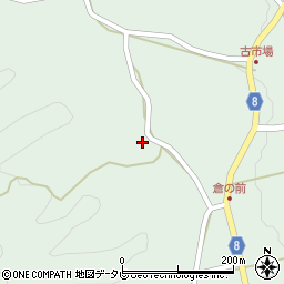 愛媛県北宇和郡松野町富岡392周辺の地図