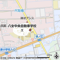 福岡県八女市平田380周辺の地図