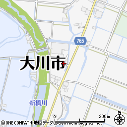 福岡県大川市酒見1643-1周辺の地図