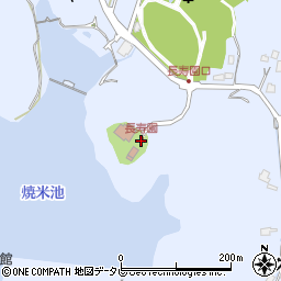 長寿園周辺の地図