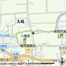 福岡県八女市大島209-3周辺の地図
