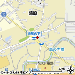 福岡県八女市蒲原624周辺の地図