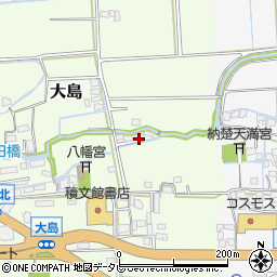 福岡県八女市大島209-8周辺の地図