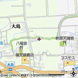 福岡県八女市大島209-9周辺の地図