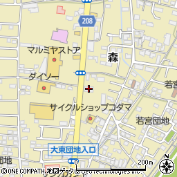 くら寿司大分森町店周辺の地図