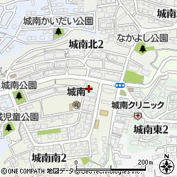ファミリーマート大分城南団地店周辺の地図