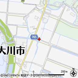福岡県大川市酒見1410-1周辺の地図