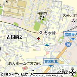 大分県大分市上野丘西294-1周辺の地図