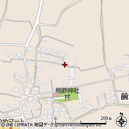 福岡県筑後市前津周辺の地図