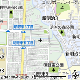 大分県大分市明野東5丁目10周辺の地図