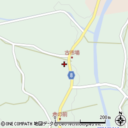 愛媛県北宇和郡松野町富岡295周辺の地図