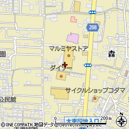 マルミヤストア　鶴崎森店周辺の地図
