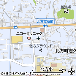 武雄市商工会　北方事務所周辺の地図