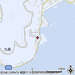 愛媛県宇和島市本九島1862周辺の地図