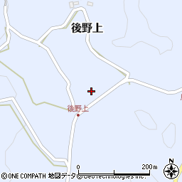 大分県玖珠郡九重町後野上385周辺の地図