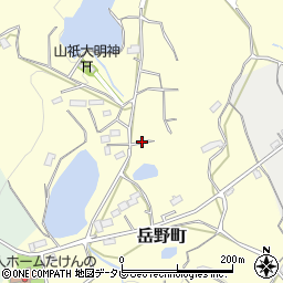 長崎県佐世保市岳野町周辺の地図