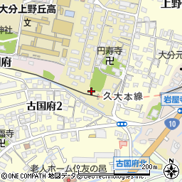 大分県大分市上野丘西24周辺の地図