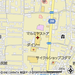 セリア鶴崎森店周辺の地図