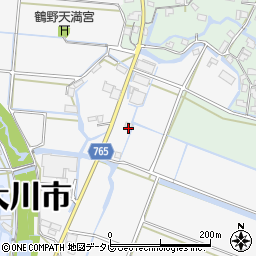福岡県大川市酒見1413周辺の地図