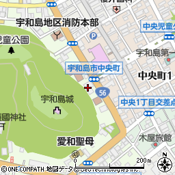 宇和島自動車株式会社　宇和島バスセンター周辺の地図