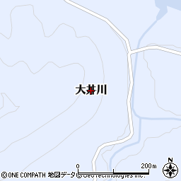 高知県四万十町（高岡郡）大井川周辺の地図