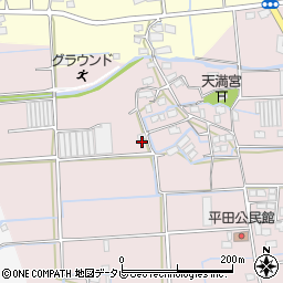 福岡県八女市平田263周辺の地図