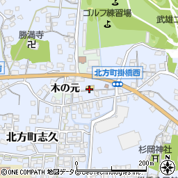 セブンイレブン武雄北方町店周辺の地図