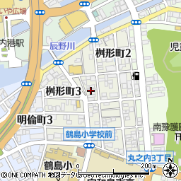 愛媛県宇和島市桝形町周辺の地図