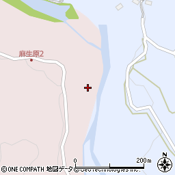 玖珠川周辺の地図