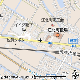 佐賀銀行江北出張所 ＡＴＭ周辺の地図