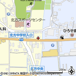 九州ひぜん信用金庫北方支店周辺の地図
