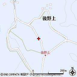大分県玖珠郡九重町後野上361周辺の地図