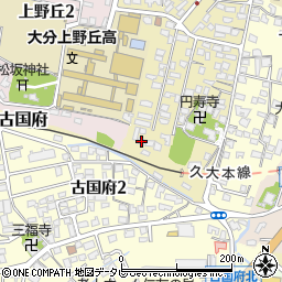 大分県大分市上野丘西24-3周辺の地図