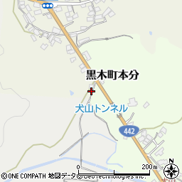 福岡県八女市長野735周辺の地図