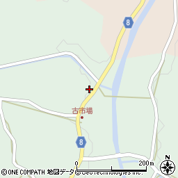 愛媛県北宇和郡松野町富岡202周辺の地図