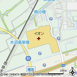 イオン大木店周辺の地図