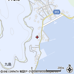 愛媛県宇和島市本九島1832周辺の地図