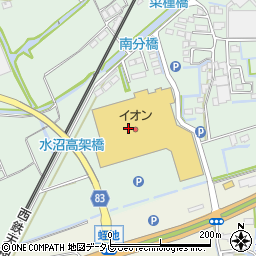 イオンスーパーセンター　大木店周辺の地図