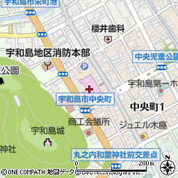 南予文化会館周辺の地図