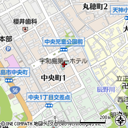 宇和島第一ホテル周辺の地図