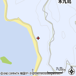 愛媛県宇和島市本九島1968周辺の地図