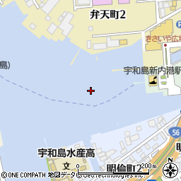 新内港周辺の地図