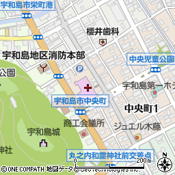 南予文化会館周辺の地図