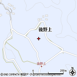 大分県玖珠郡九重町後野上421-1周辺の地図