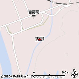 愛媛県松野町（北宇和郡）吉野周辺の地図