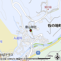豊山神社周辺の地図