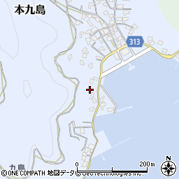 愛媛県宇和島市本九島1828周辺の地図